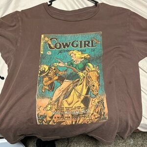 Brown cowgirl tshirt!